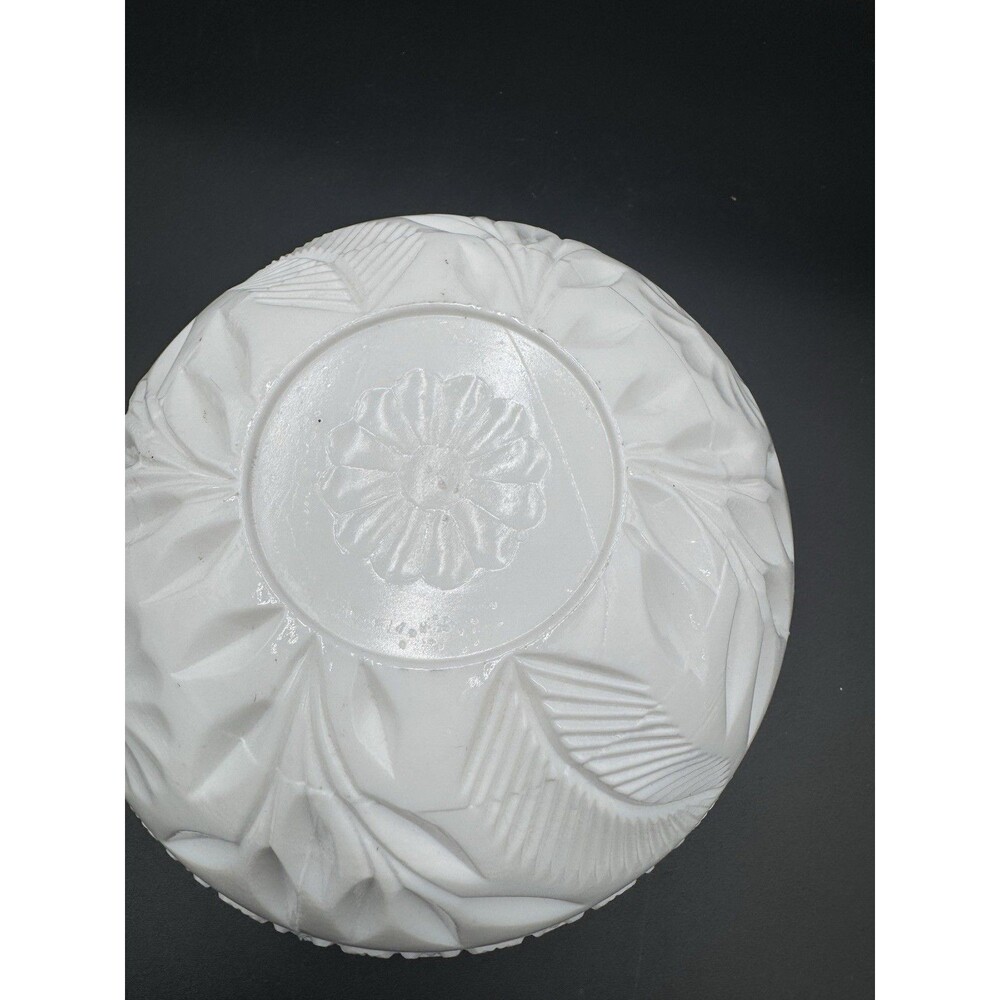 Westmoreland Milk Glass Dish With Thumbelina Pattern